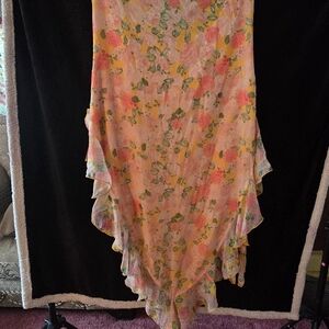 Fashion Nova Vibrant Floral Maxi Dress